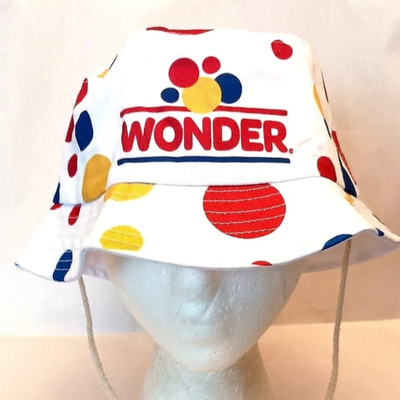 Classic Wonder Bread Colors Logo Bucket Cap Hat New Size XL - Picture 2 of 5